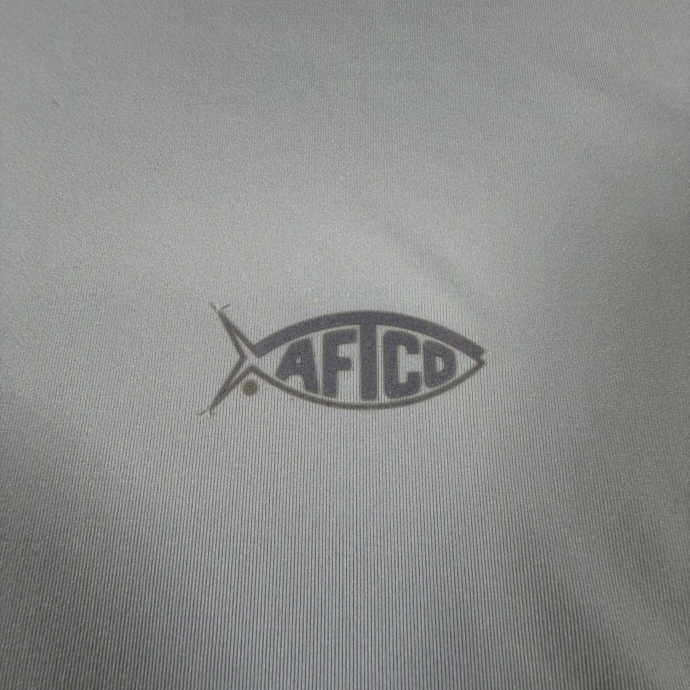 Aftco Mens Sun Hoodie Fishing Shirt Mask Hood Gaiter Sage Green Size Medium - Picture 4 of 13
